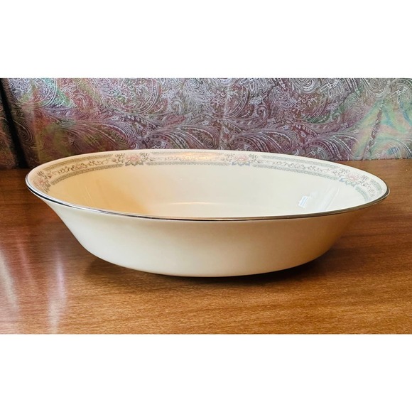 Vintage 9 1/2” oval serving dish /vegetable bowl Charleston by Lenox - Picture 7 of 10